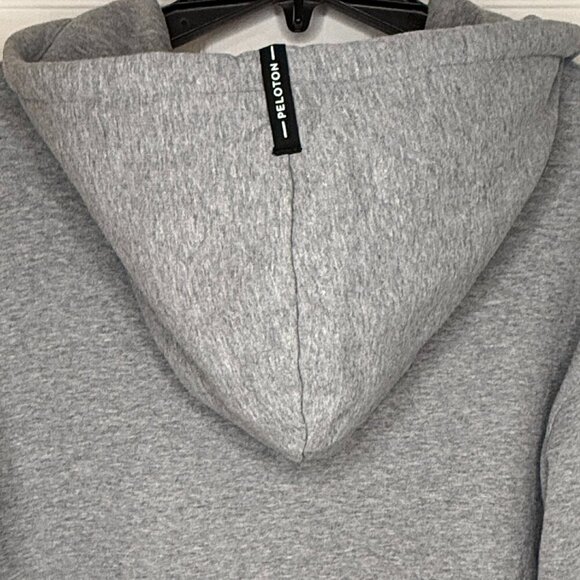 Peloton Together We Go Far Fleece Lined Full Zip Hoodie Heavyweight Gray Size XL - Picture 5 of 7